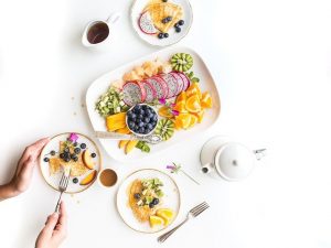 Photo d'une assiette équilibrée selon le régime Kousmine.